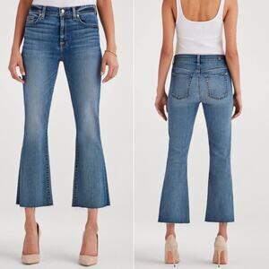 7 For All Mankind High Waisted Slim Kick Jeans